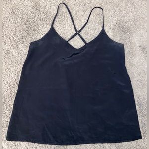 Black Satiny Tank Top